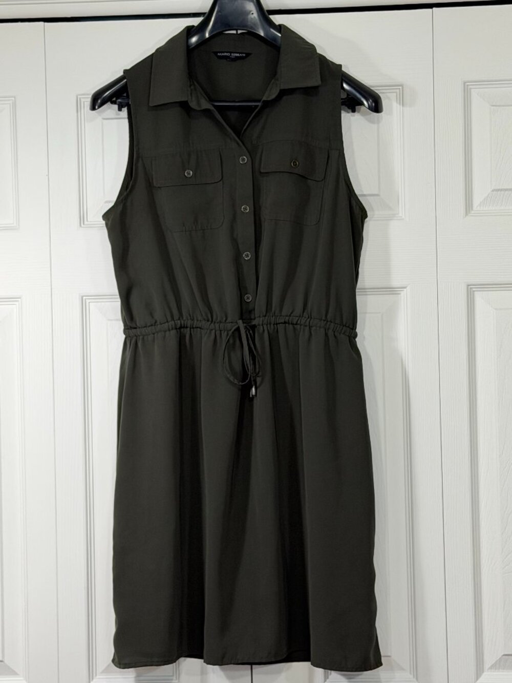 Mario Serrani Sleeveless Shirt Dress